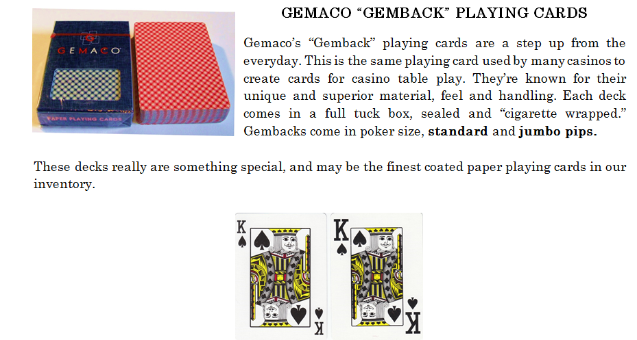 Gemaco Kartenspiel Tech Art 2 faces rot Poker Deck Riviera Black Hawk Casino 