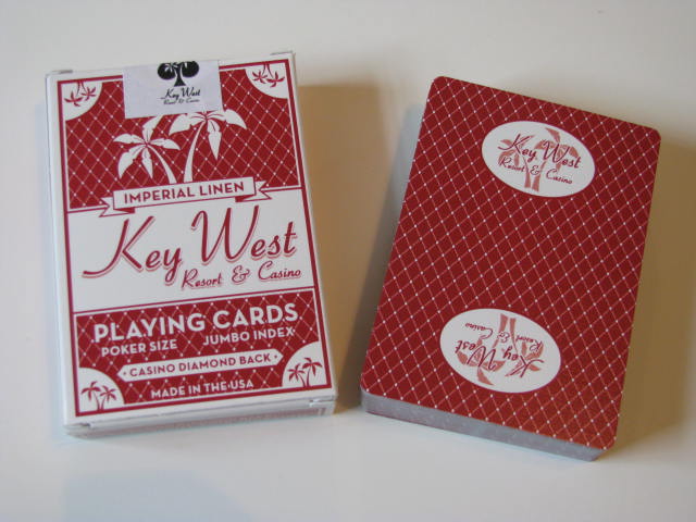 1 deck OHIO MADES Deerfoot CASINO RESORT ARISTOCRAT BURGANDY RED Playing Cards 